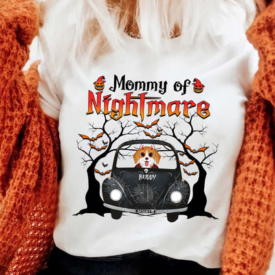 Mommy Of Nightmare Dog Personalized Shirt, Halloween Gift for Dog Lovers, Dog Dad, Dog Mom - TSC57PS02 - BMGifts