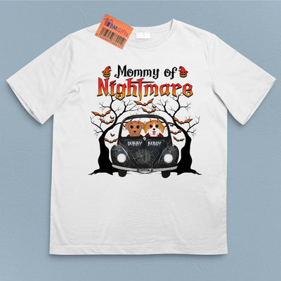 Mommy Of Nightmare Dog Personalized Shirt, Halloween Gift for Dog Lovers, Dog Dad, Dog Mom - TSC57PS02 - BMGifts