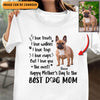 Happy Mother's Day To The Best Dog Mom Photo Inserted Mother Personalized Shirt, Mother's Day Gift for Mom, Mama, Parents, Mother, Grandmother - TSB51PS01