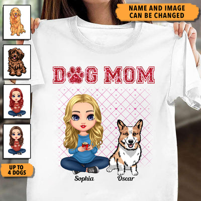 Dog Mom Mother Personalized Shirt, Mother's Day Gift for Mom, Mama, Parents, Mother, Grandmother - TSB53PS01
