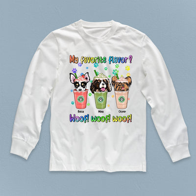 My Favorite Flavor Dog Personalized Shirt, Personalized Gift for Dog Lovers, Dog Dad, Dog Mom - TS105PS14 - BMGifts