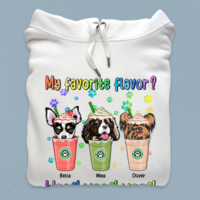 My Favorite Flavor Dog Personalized Shirt, Personalized Gift for Dog Lovers, Dog Dad, Dog Mom - TS105PS14 - BMGifts