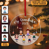 My Grandkids 2023 Grandma Custom Shaped Acrylic Ornament, Christmas Gift for Nana, Grandma, Grandmother, Grandparents - SA001PS01 - BMGifts