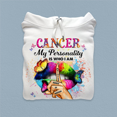 My Personality Is Who I Am Whisper Words Of Wisdom My Attitude Depends On Who You Are Zodiac Personalized Shirt, Zodiac Sign Astrology Gifts for Her - TS099PS14 - BMGifts