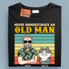 Never Underestimate An Old Man With His Cats Cat Personalized Shirt, Personalized Gift for Cat Lovers, Cat Mom, Cat Dad - TSC47PS02 - BMGifts