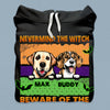 Nevermind The Witch Be Ware Of The Dogs Dog Personalized T-shirt, Personalized Halloween Gift for Dog Lovers, Dog Dad, Dog Mom - TS065PS15 - BMGifts