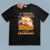 No Tricks Just Treats With My Grandkids Grandma Personalized Shirt, Halloween Gift for Nana, Grandma, Grandmother, Grandparents - TSB73PS02 - BMGifts