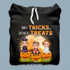 No Tricks Just Treats With My Grandkids Grandma Personalized Shirt, Halloween Gift for Nana, Grandma, Grandmother, Grandparents - TSB73PS02 - BMGifts