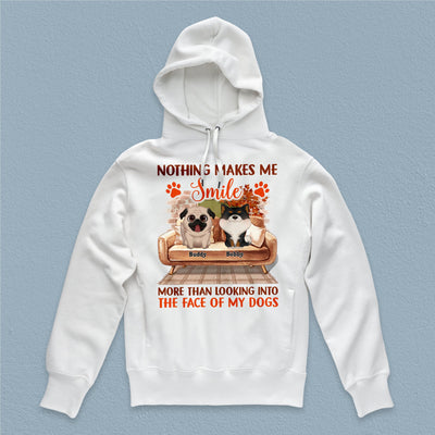 Nothing Makes Me Smile Dog Personalized Shirt, Personalized Gift for Dog Lovers, Dog Dad, Dog Mom - TSA31PS01 - BMGifts