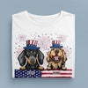 Pawtriots Forever Dog Personalized Shirt, US Independence Day Gift for Dog Lovers, Dog Dad, Dog Mom - TS986PS01 - BMGifts