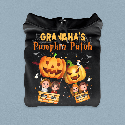 Pumpkin Patch Grandma Personalized Shirt, Halloween Gift for Nana, Grandma, Grandmother, Grandparents - TSB74PS02 - BMGifts