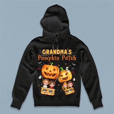 Pumpkin Patch Grandma Personalized Shirt, Halloween Gift for Nana, Grandma, Grandmother, Grandparents - TSB74PS02 - BMGifts