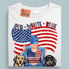 Red White Blue Dog Personalized Shirt, US Independence Day Gift for Dog Lovers, Dog Dad, Dog Mom - TSB04PS02 - BMGifts