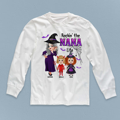 Rockin' The Nana Life Grandma Personalized Shirt, Personalized Gift for Nana, Grandma, Grandmother, Grandparents - TS992PS01 - BMGifts