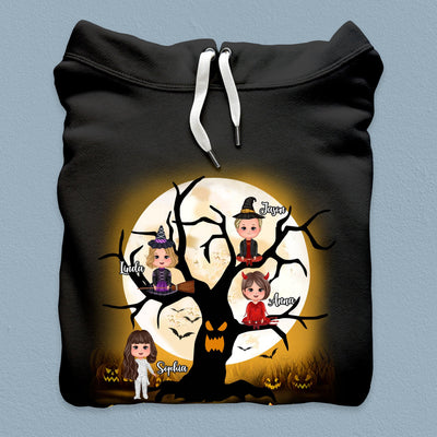 Spooky Tree Grandma Personalized Shirt, Halloween Gift for Nana, Grandma, Grandmother, Grandparents - TSC54PS02 - BMGifts