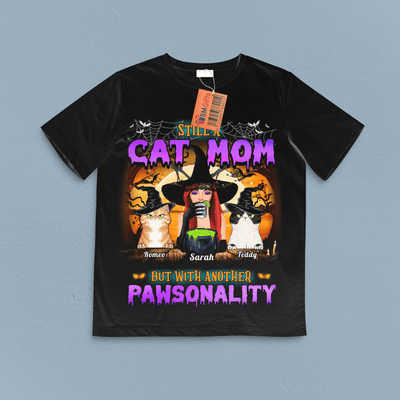 Still A Cat Mom But With Another Pawsonality Cat Personalized Shirt, Halloween Gift for Cat Lovers, Cat Mom, Cat Dad - TSB72PS02 - BMGifts