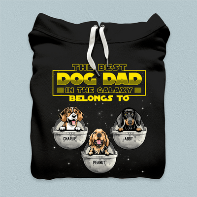 The Best Dog Dad In The Galaxy Belongs To Dog Personalized Shirt, Father’s Day Gift for Dog Lovers, Dog Dad, Dog Mom - TS002PS14 - BMGifts