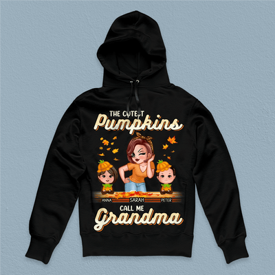 The Cutest Pumpkins Call Me Grandma Grandma Personalized Shirt, Halloween Gift for Nana, Grandma, Grandmother, Grandparents - TSA41PS01 - BMGifts