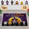 The Wicked Witch And Her Little Meowsters Live Here Cat Personalized Doormat, Halloween Gift for Cat Lovers, Cat Mom, Cat Dad - DM096PS02 - BMGifts