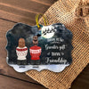 There Is No Greater Gift Than Friendship Bestie Personalized Custom Shaped Ornament, Christmas Gift for Besties, Sisters, Best Friends, Siblings - WO021PS02 - BMGifts