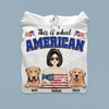 This Is What American Dream Looks Like Dog Personalized Shirt, US Independence Day Gift Personalized Gift for Dog Lovers, Dog Mom - TS983PS01 - BMGifts