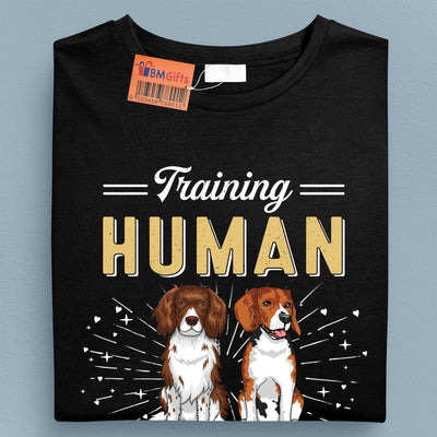 Training Human To Speak Dog Dog Personalized Shirt, Personalized Gift for Dog Lovers, Dog Dad, Dog Mom - TS084PS14 - BMGifts