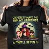 Underestimate Me And My Grankids That'll Be Fun Grandma Personalized Shirt, Halloween Gift for Nana, Grandma, Grandmother, Grandparents - TSA81PS02 - BMGifts