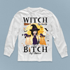 Witch By Birth Bitch By Choice Cat Personalized Shirt, Halloween Gift for Cat Lovers, Cat Mom, Cat Dad - TSB30PS02 - BMGifts