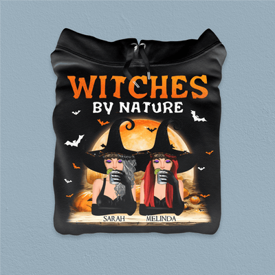 Witches By Nature Bitches By Choice Bestie Personalized Shirt, Halloween Gift for Besties, Sisters, Best Friends, Siblings - TSA95PS02 - BMGifts