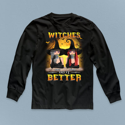 Witches Do It Better Bestie Personalized Shirt, Halloween Gift for Besties, Sisters, Best Friends, Siblings - TSA87PS02 - BMGifts