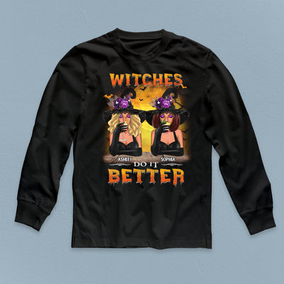 Witches Do It Better Bestie Personalized Shirt, Halloween Gift for Besties, Sisters, Best Friends, Siblings - TSB53PS02 - BMGifts