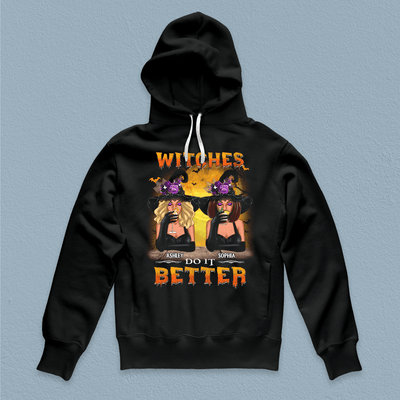 Witches Do It Better Bestie Personalized Shirt, Halloween Gift for Besties, Sisters, Best Friends, Siblings - TSB53PS02 - BMGifts