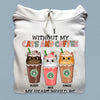 Without My Cats And Cofee My Heart Would Be Empty Cat Personalized Shirt, Personalized Gift for Cat Lovers, Cat Mom, Cat Dad - TSC39PS02 - BMGifts