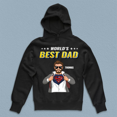 World's Best Dad Father Personalized Shirt, Personalized Father's Day Gift for Dad, Papa, Parents, Father, Grandfather - TS921PS01 - BMGifts