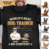 World's Best Dog Trainer Dog Personalized Shirt, Personalized Gift for Dog Lovers, Dog Dad - TS997PS01 - BMGifts