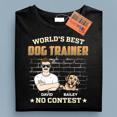 World's Best Dog Trainer Dog Personalized Shirt, Personalized Gift for Dog Lovers, Dog Dad - TS997PS01 - BMGifts