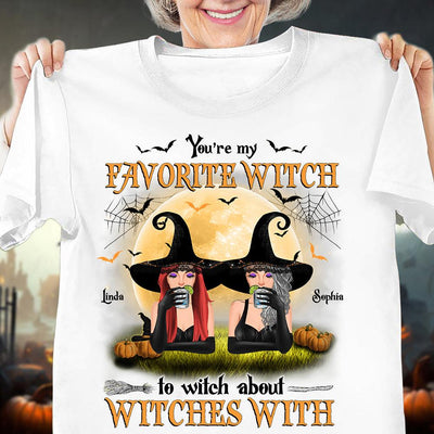 You're My Favorite Witch To Witch About Witches With Bestie Personalized Shirt, Halloween Gift for Besties, Sisters, Best Friends, Siblings - TSB39PS02 - BMGifts