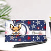 4th July Star Background Dog Personalized Clutchpurse, Personalized Gift for Dog Lovers, Dog Dad, Dog Mom - PU300PS06 - BMGifts