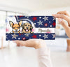 4th July Star Background Dog Personalized Clutchpurse, Personalized Gift for Dog Lovers, Dog Dad, Dog Mom - PU300PS06 - BMGifts