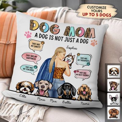 A Dog Is Not Just A Dog Personalized Linen Pillow, Personalized Gift for Dog Lovers, Dog Dad, Dog Mom - PL009PS01 - BMGifts