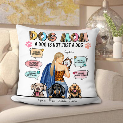 A Dog Is Not Just A Dog Personalized Linen Pillow, Personalized Gift for Dog Lovers, Dog Dad, Dog Mom - PL009PS01 - BMGifts