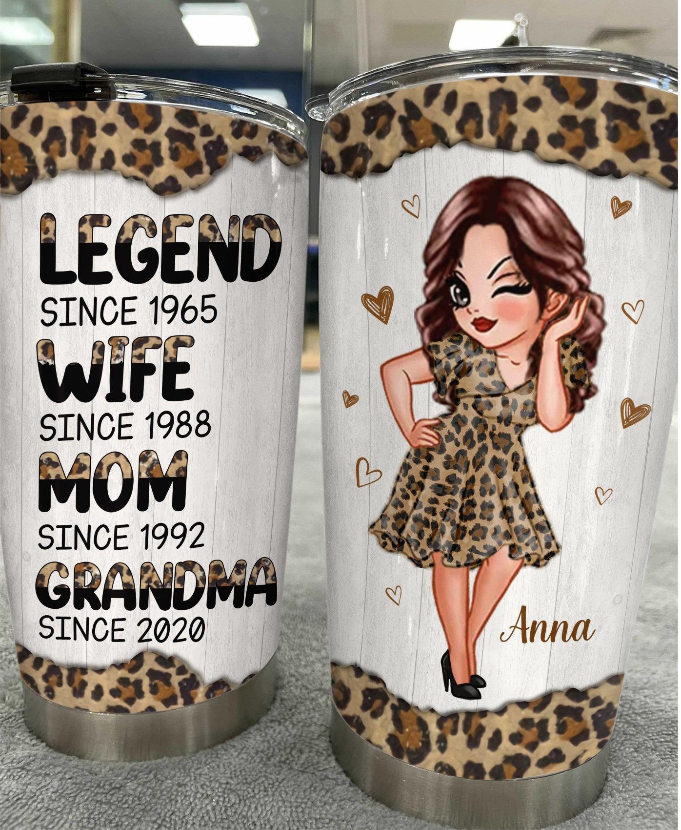 A Legend Woman Grandma Personalized Tumbler, Personalized Gift for Nana, Grandma, Grandmother, Grandparents - TB127PS01 - BMGifts