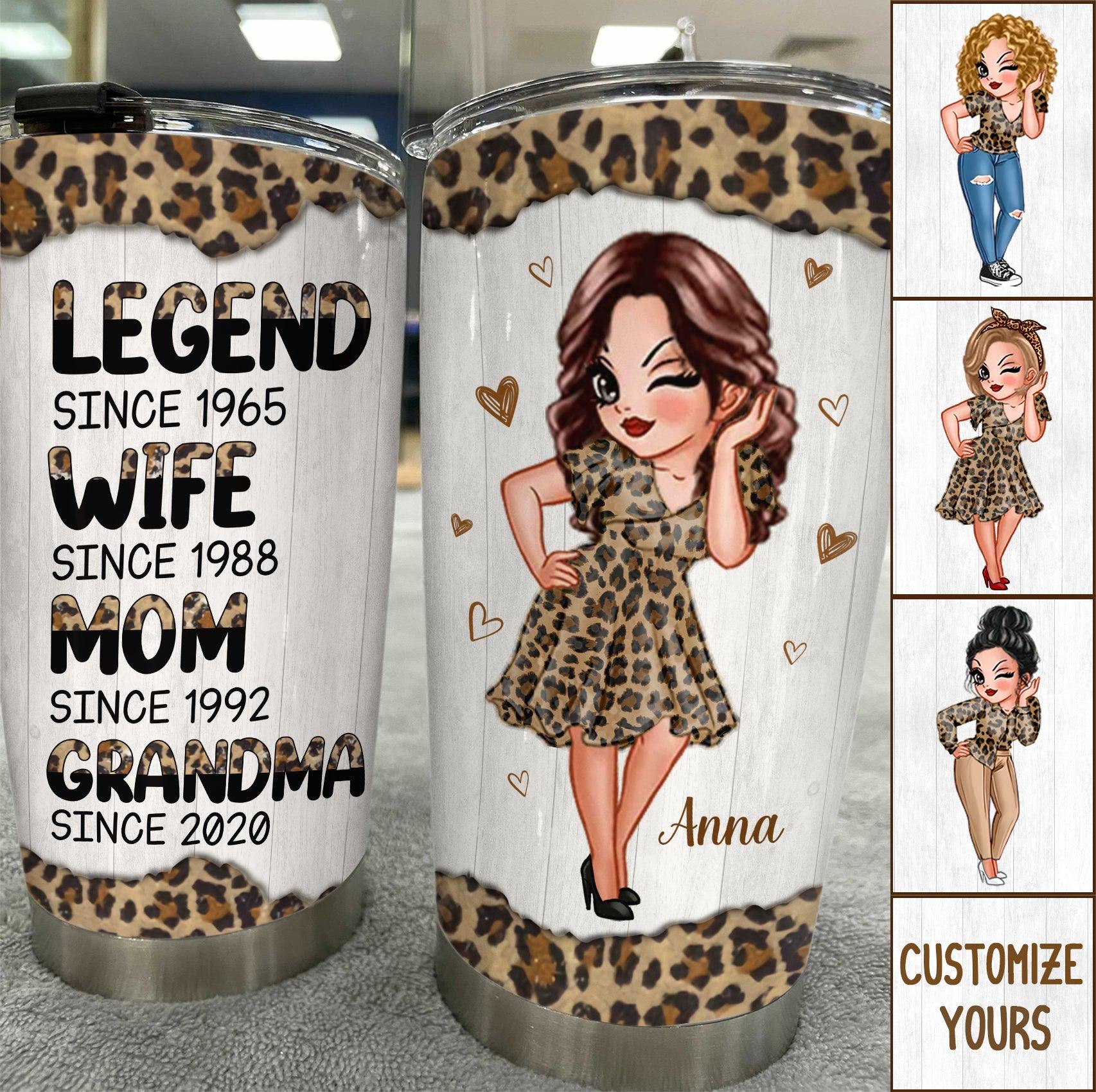 A Legend Woman Grandma Personalized Tumbler, Personalized Gift for Nana, Grandma, Grandmother, Grandparents - TB127PS01 - BMGifts