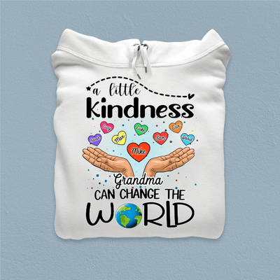 A Little Kindness Can Change The World Grandma Personalized Shirt, Personalized Gift for Nana, Grandma, Grandmother, Grandparents - TS566PS02 - BMGifts