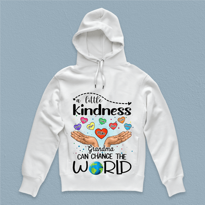 A Little Kindness Can Change The World Grandma Personalized Shirt, Personalized Gift for Nana, Grandma, Grandmother, Grandparents - TS566PS02 - BMGifts