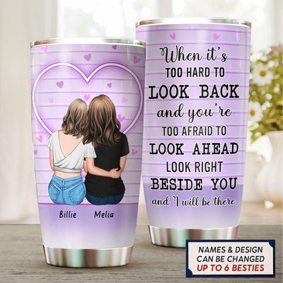 Always Beside You In Every Universe Bestie Personalized Tumbler, Personalized Gift for Besties, Sisters, Best Friends, Siblings - TB092PS02 - BMGifts