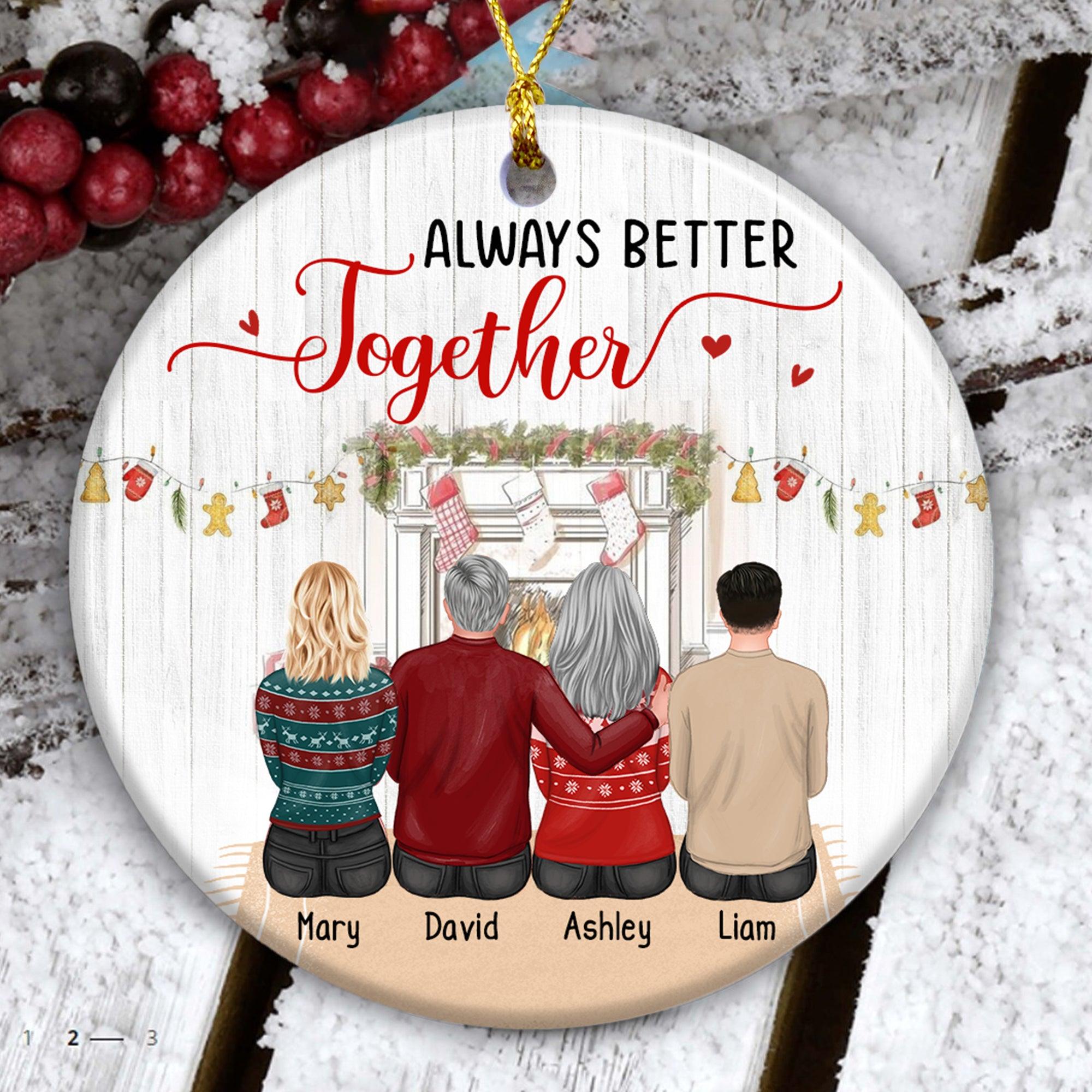 Lovers Together Personalized Christmas Ornament