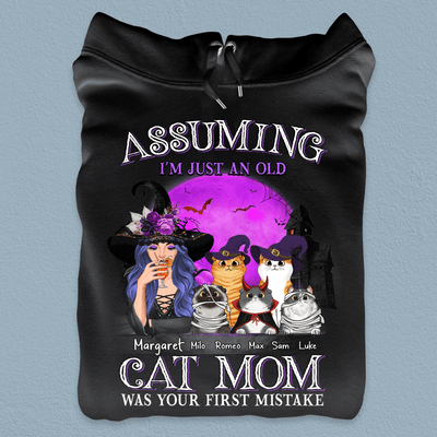 Assuming I'm Just An Old Cat Mom Was Your First Mistake Personalized Shirt, Personalized Gift for Cat Lovers, Cat Mom, Cat Dad - TS320PS01 - BMGifts