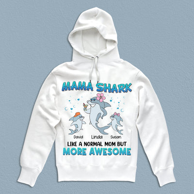 Awesome Mama Shark Mother Personalized Shirt, Personalized Mother's Day Gift for Mom, Mama, Parents, Mother, Grandmother - TS762PS01 - BMGifts