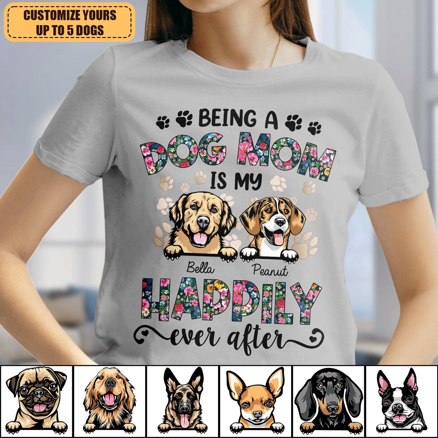 Gift For Mother Dog Personalized Shirt, Mother's Day Gift for Dog Lovers,  Dog Dad, Dog Mom 